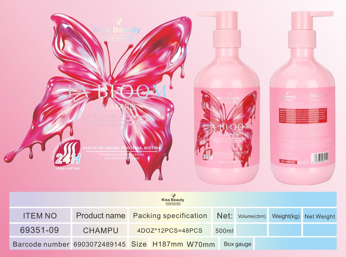 Champú, Serie La Bloom, Fragancia Seductora.