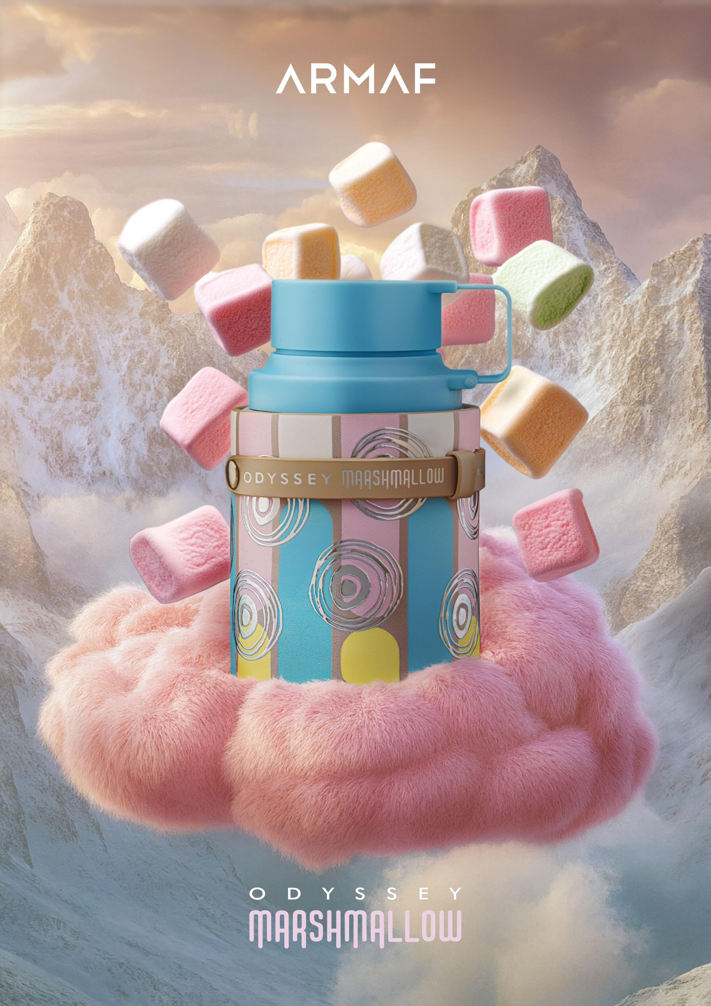 Perfume Árabe Mujer Odyssey Marshmallow Eau de Parfum 110 ml – Aroma Dulce Gourmand, Larga Duración
