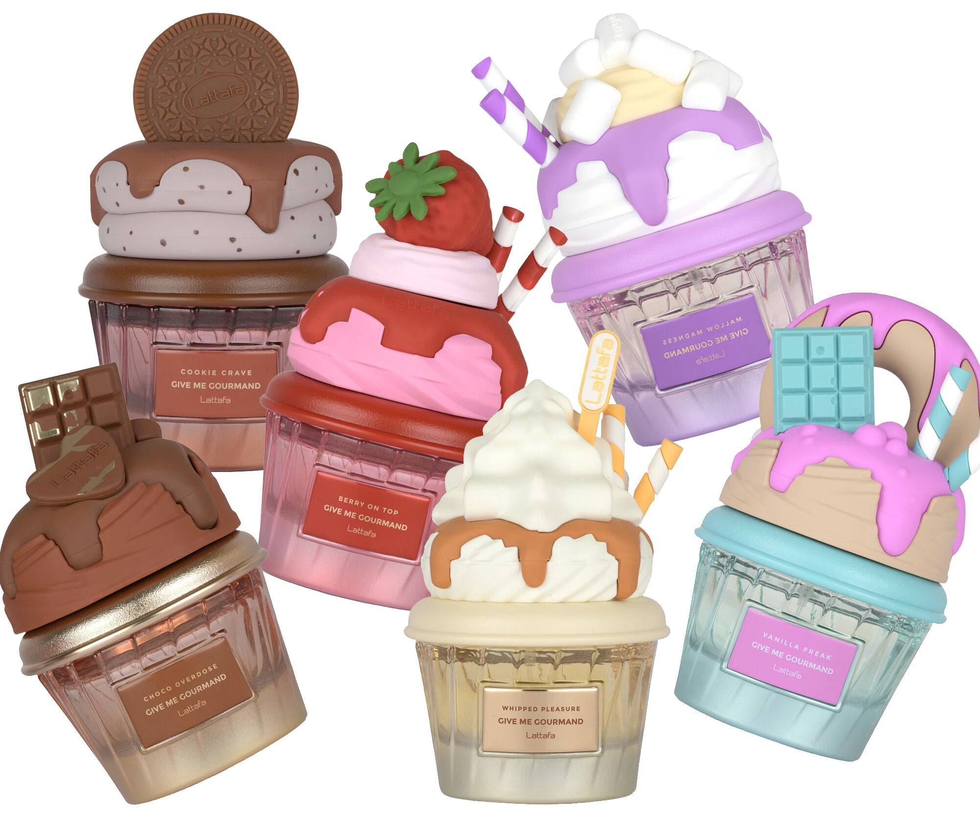 Berry on Top Give Me Gourmand Lattafa,  Perfume Árabe Eau de Parfum para Mujer 75 ml.