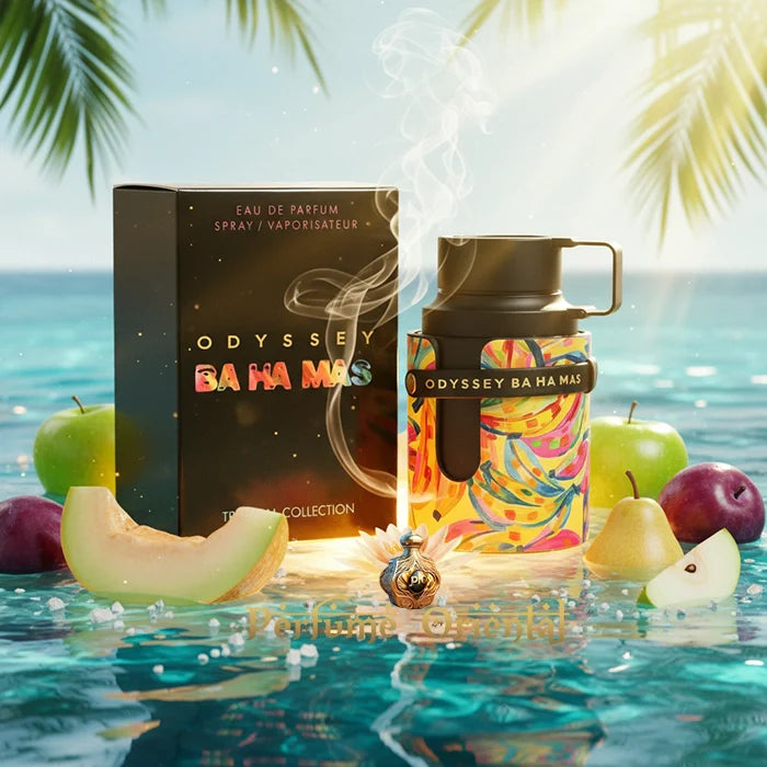 Eau de Parfum Odyssey BaHaMas 100 ml,  Pefume Árabe de Larga Duración.