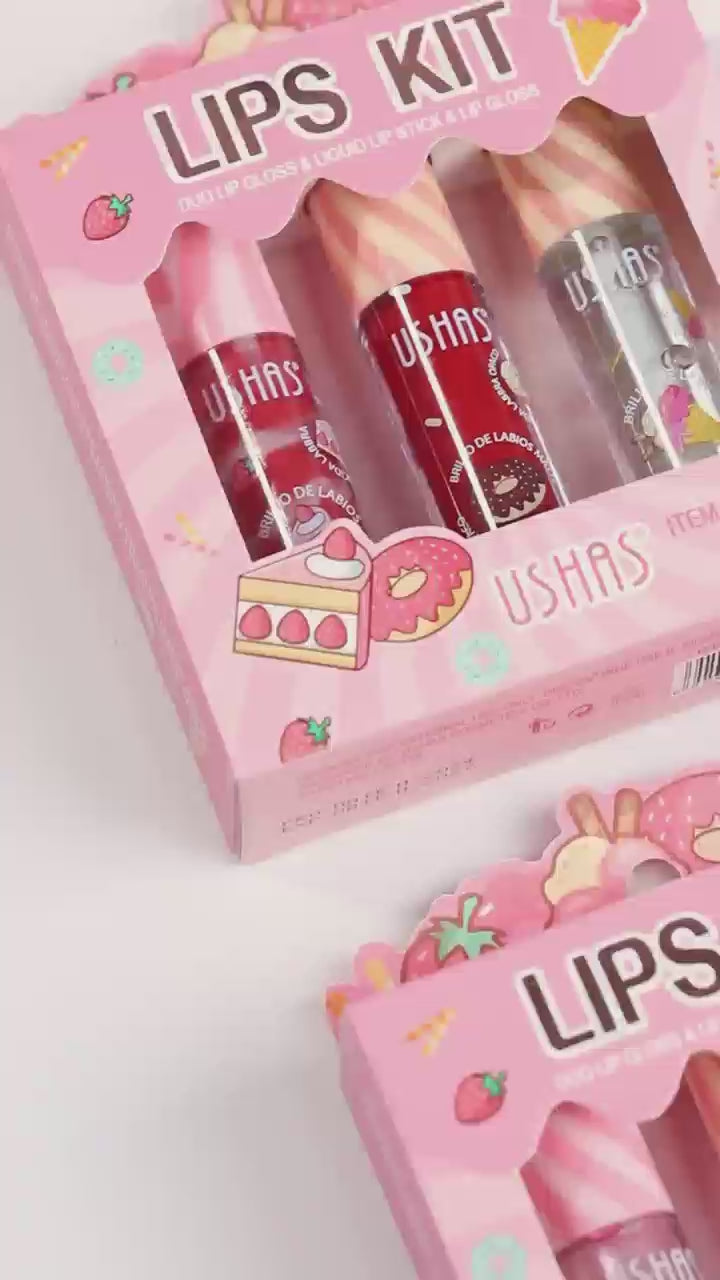 Duo Lip Gloss & Liquid Lip Stick & Lip Gloss
