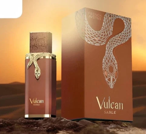Vulcan Sable French Avenue para Hombres y Mujeres, Eau de Parfum Unisex 100 ml, Perfume Árabe Larga Duración.